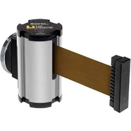 LAVI INDUSTRIES Lavi Industries Magnetic Retractable Belt Barrier, Gold Case W/7' Black/Red Belt 50-3010MG/SA/BZ